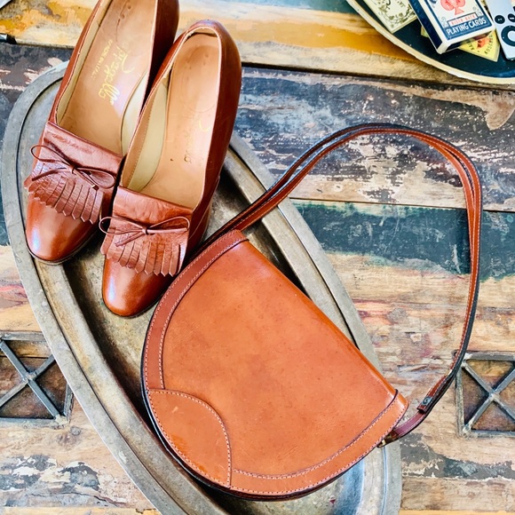 Pappagallo Shoes - Vintage mid century Papagallo shoes and purse